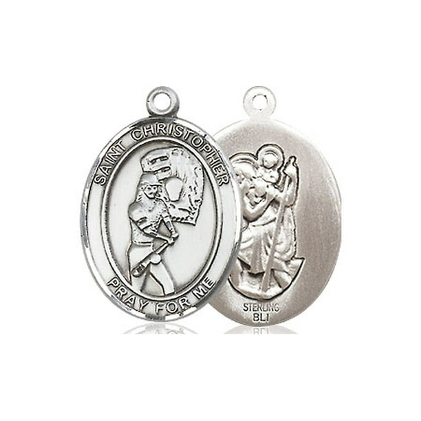 Details about Sterling Silver Large Antique Finish St Christopher Pendant Details about Sterling Silver Large Antique Finish St Christopher Pendant